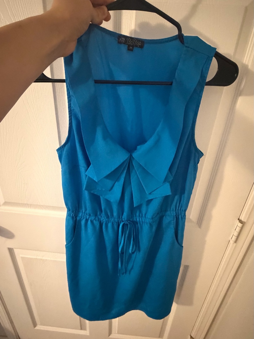 🚨MUST GO🚨BUY NOW🚨BeBop Blue Sleeveless Drawstring Romper
